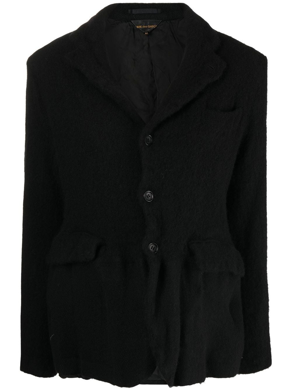 Comme Des Garçons felted-finish single-breasted blazer - Black von Comme Des Garçons