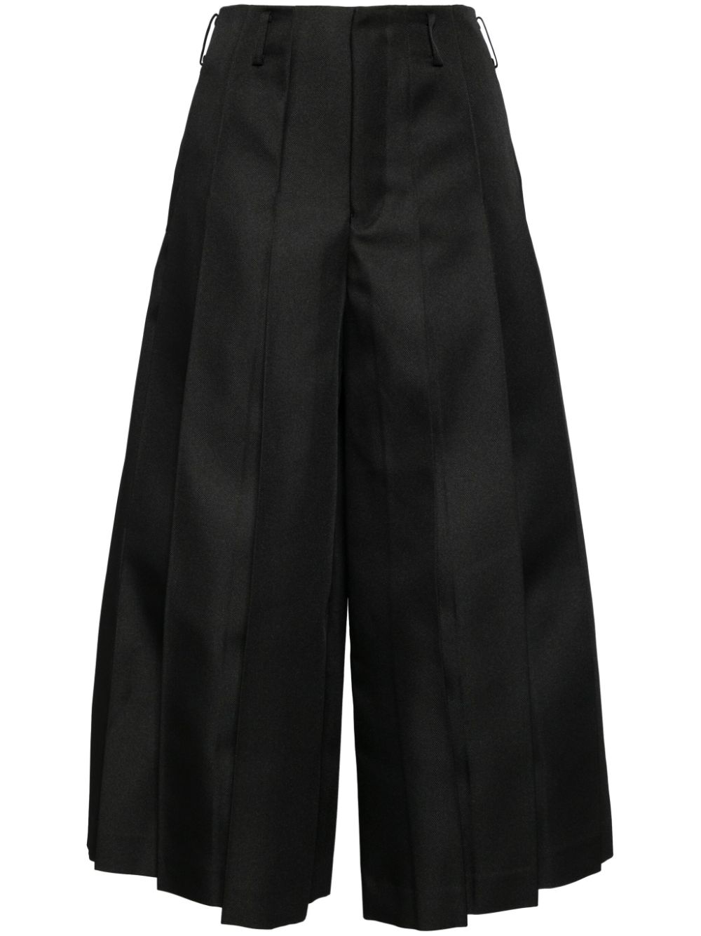 Comme Des Garçons fully-pleated wide trouser - Black von Comme Des Garçons