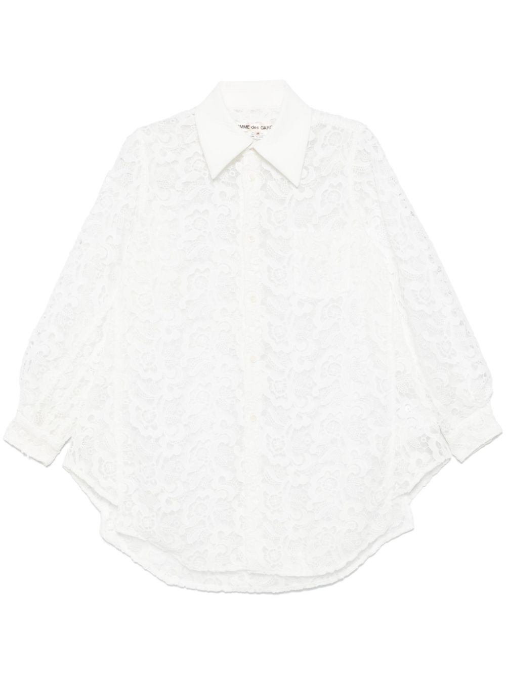 Comme Des Garçons guipure-lace shirt - White von Comme Des Garçons