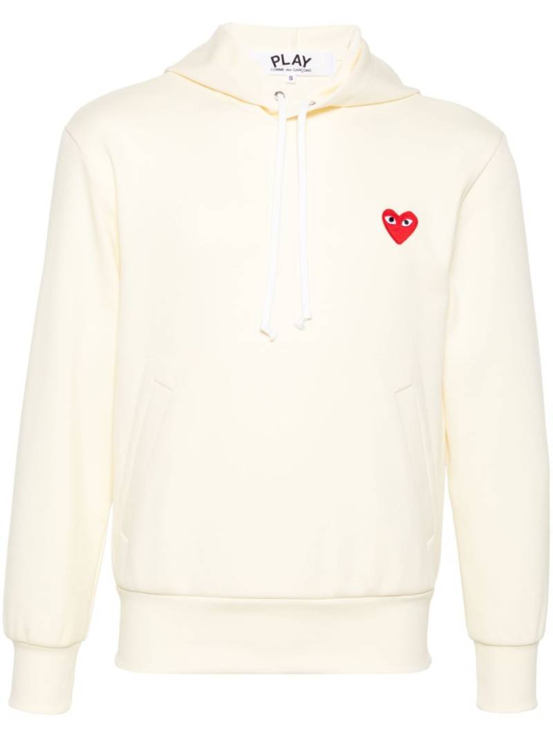 Comme Des Garçons heart-patch hoodie - Yellow von Comme Des Garçons