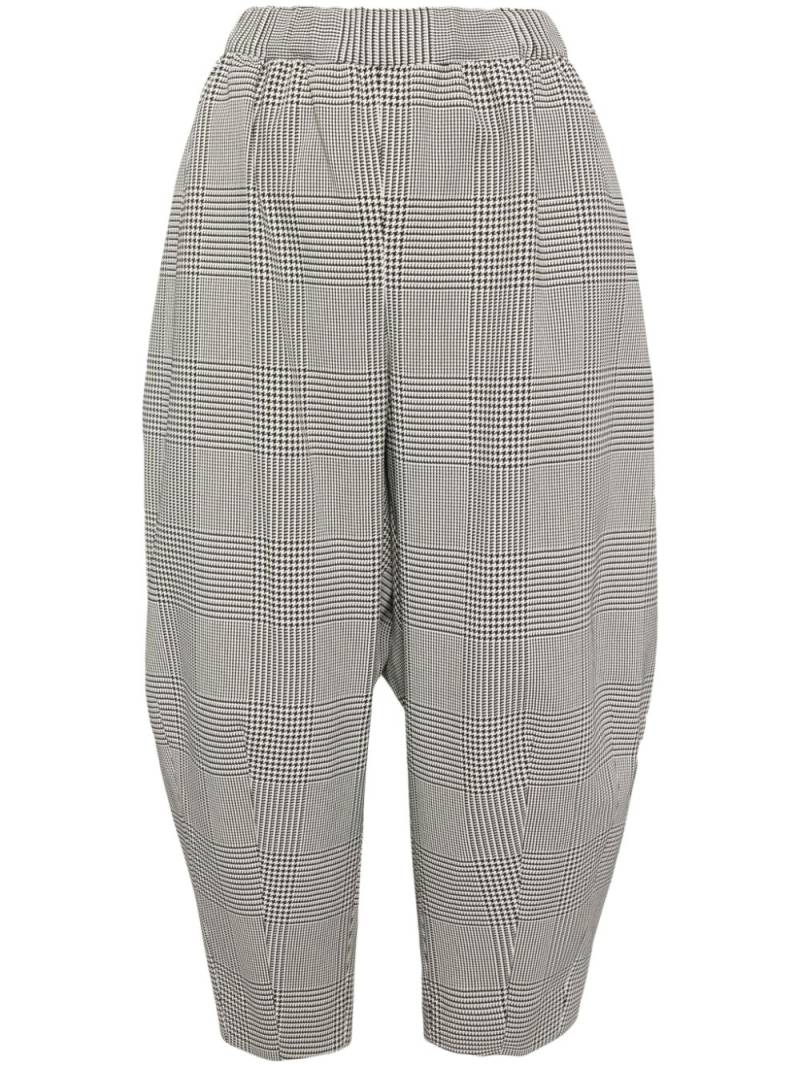 Comme Des Garçons houndstooth tapered trousers - White von Comme Des Garçons