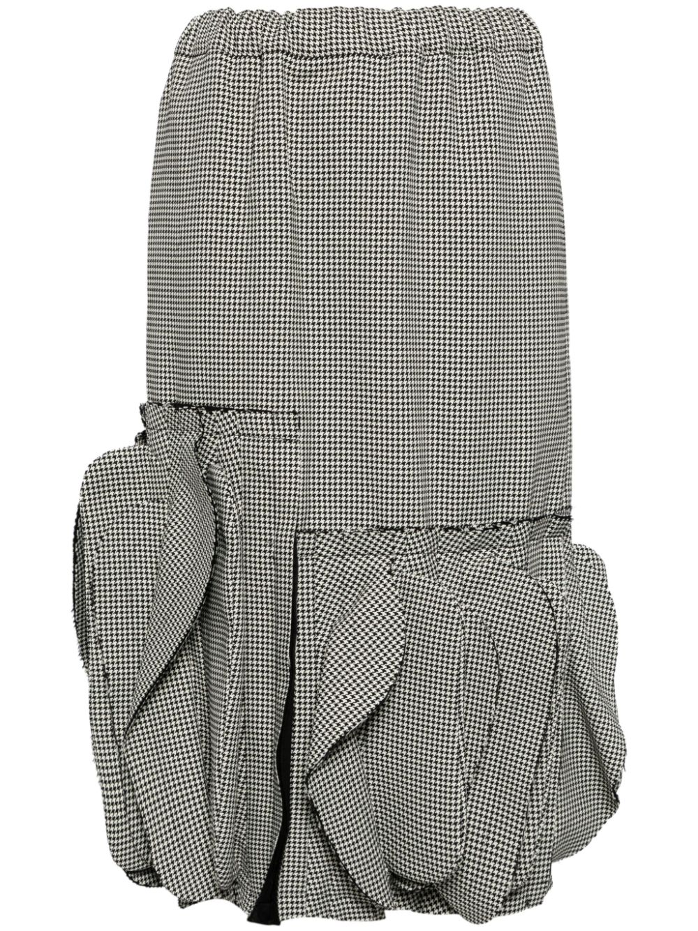 Comme Des Garçons houndstootth skirt - Neutrals von Comme Des Garçons