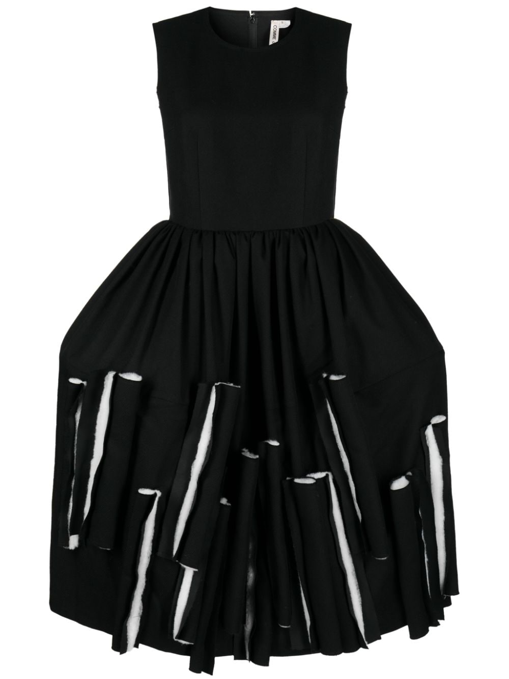 Comme Des Garçons layered sleeveless midi dress - Black von Comme Des Garçons