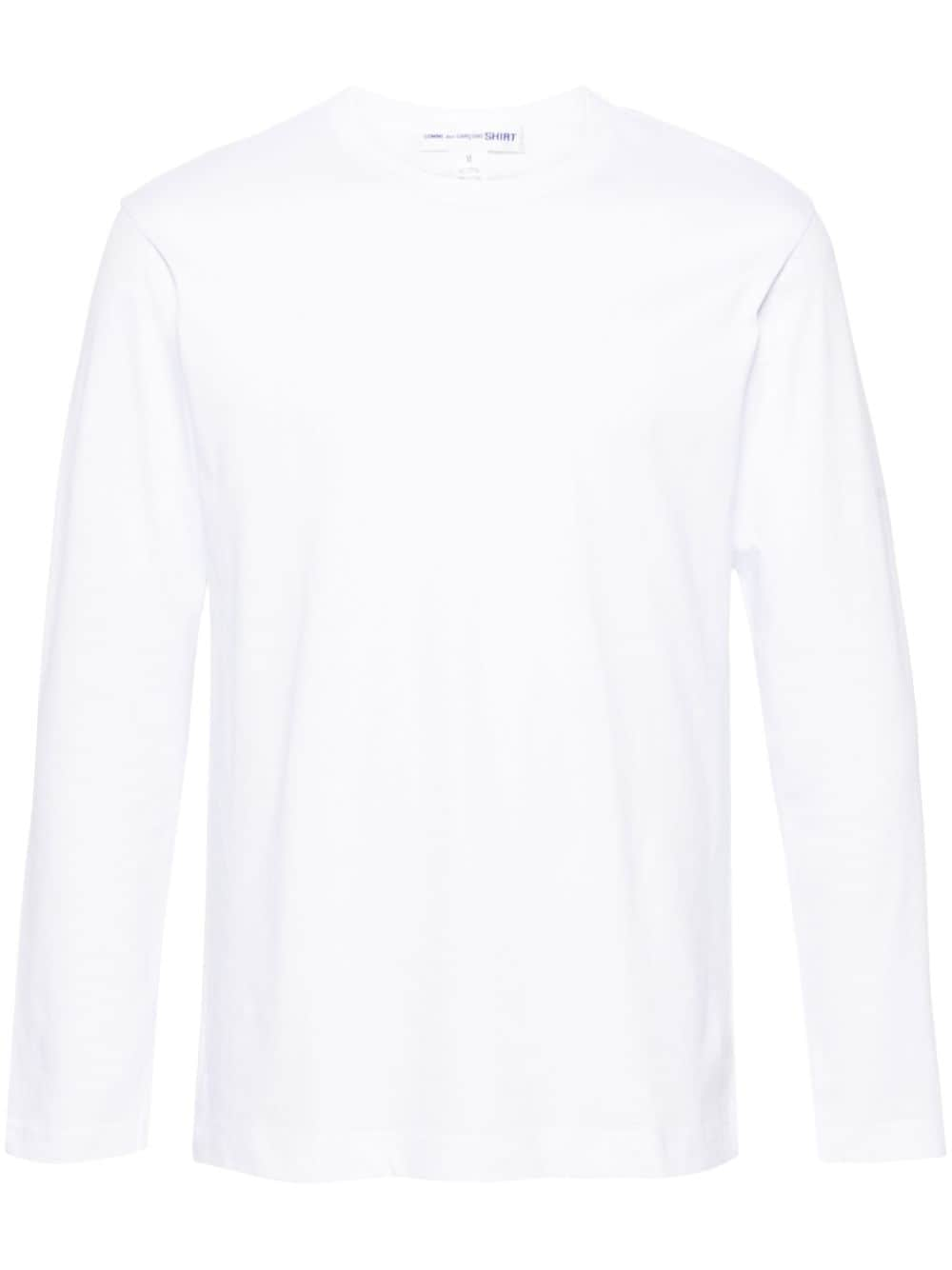 Comme Des Garçons Shirt logo-print cotton T-shirt - White von Comme Des Garçons Shirt