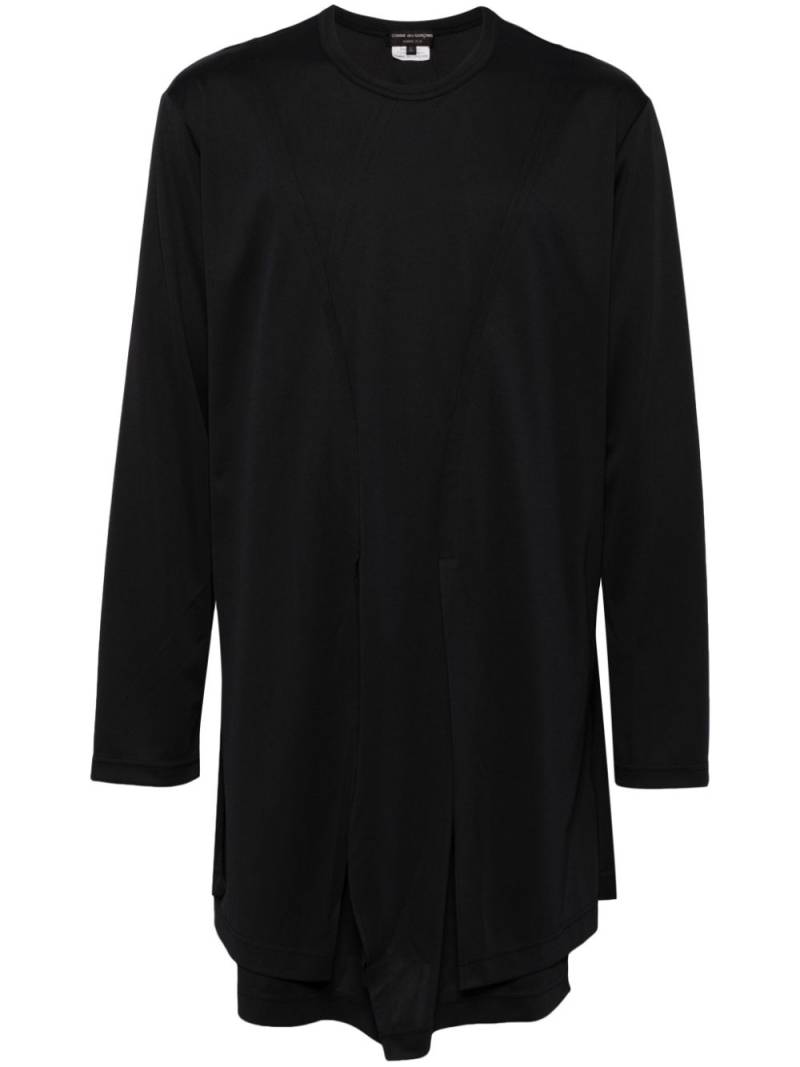 Comme Des Garçons longsleeved asymmetric T-shirt - Black von Comme Des Garçons