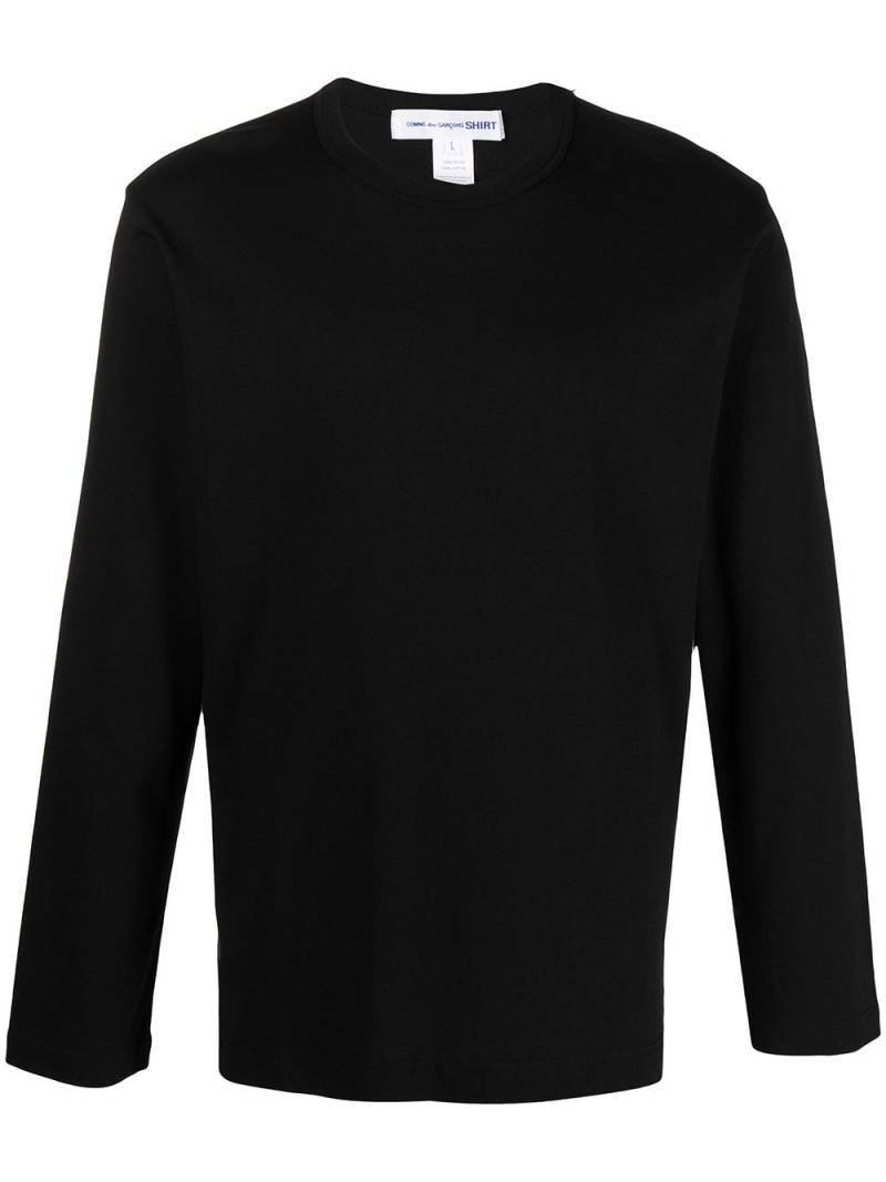 Comme Des Garçons longsleeved cotton T-shirt - Black von Comme Des Garçons