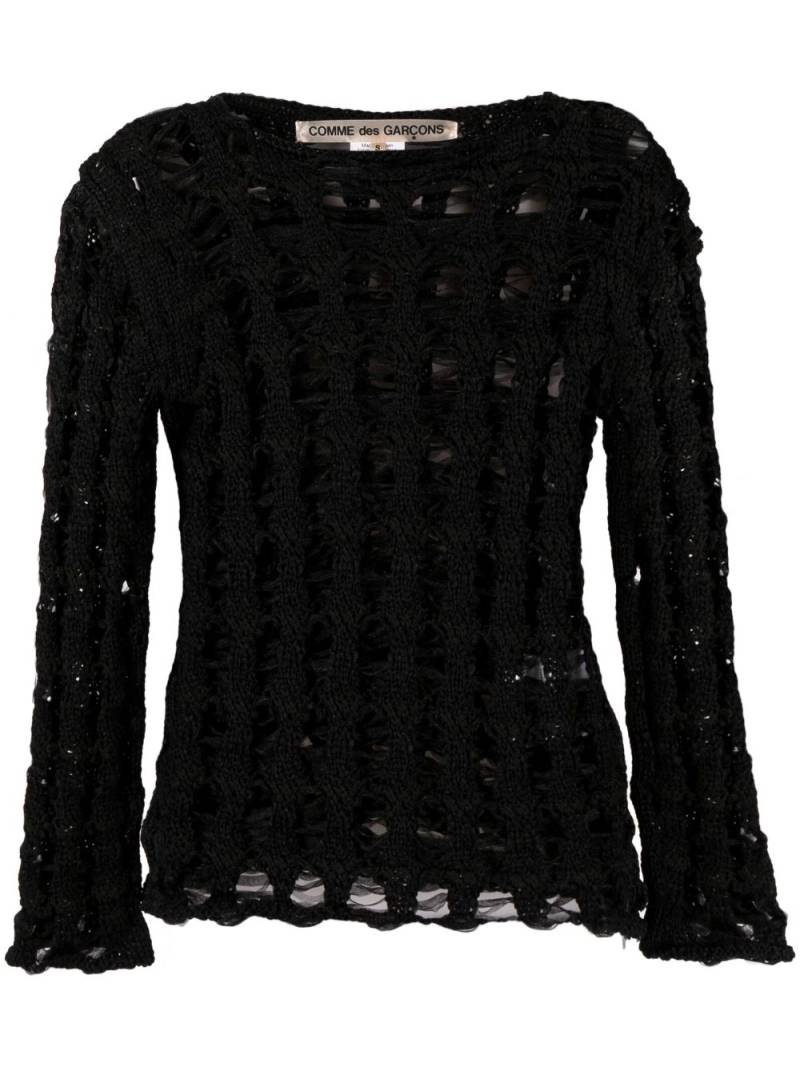 Comme Des Garçons open-knit jumper - Black von Comme Des Garçons