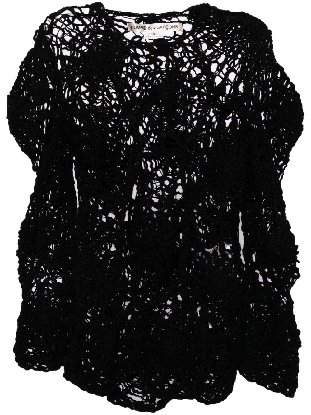 Comme Des Garçons open-knitted jumper - Black von Comme Des Garçons