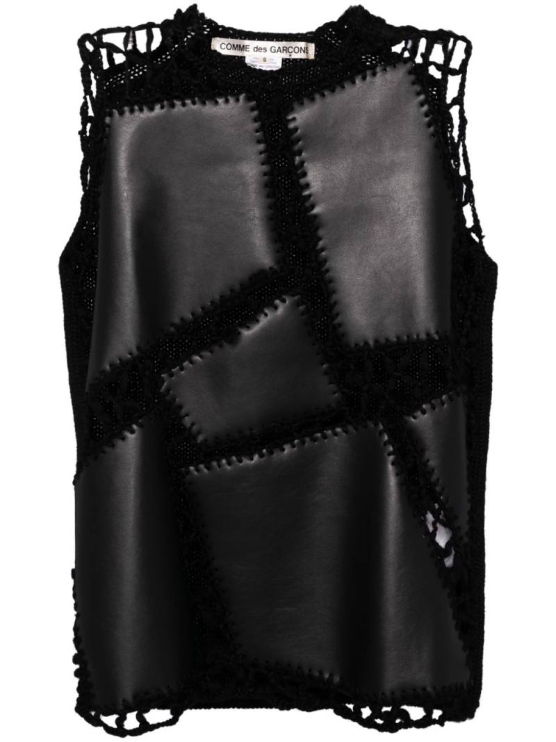 Comme Des Garçons open-knitted vest - Black von Comme Des Garçons