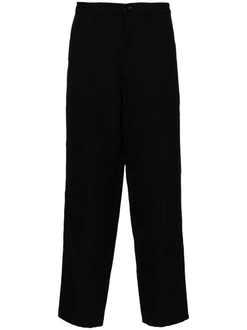 Comme Des Garçons panelled wool tapered trousers - Black von Comme Des Garçons