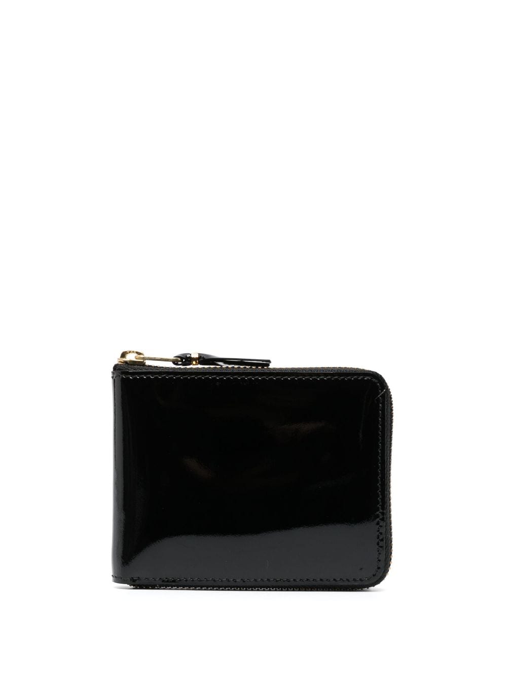 Comme Des Garçons Wallet patent leather zipped wallet - Black von Comme Des Garçons Wallet