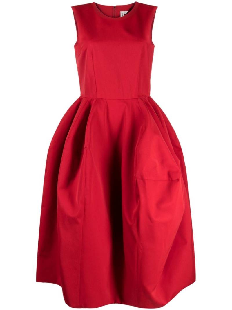 Comme Des Garçons puffball sleeveless midi dress - Red von Comme Des Garçons