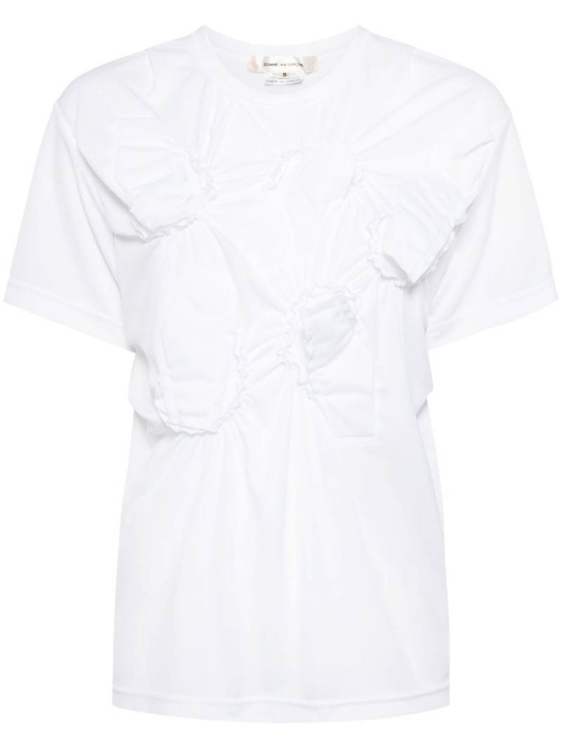 Comme Des Garçons ruffle jersey t-shirt - White von Comme Des Garçons