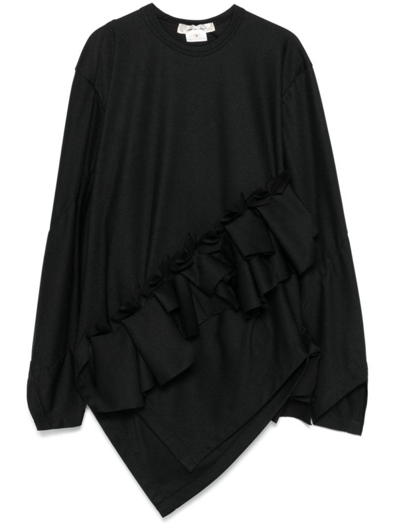 Comme Des Garçons ruffled top - Black von Comme Des Garçons