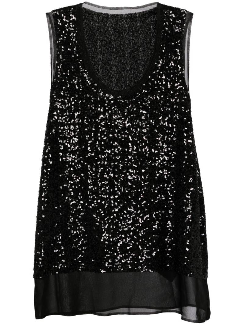 Comme Des Garçons sequin-embelished tank top - Black von Comme Des Garçons