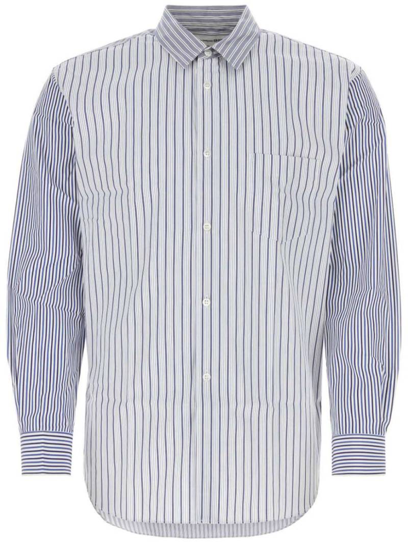 Comme Des Garçons striped poplin shirt - Blue von Comme Des Garçons