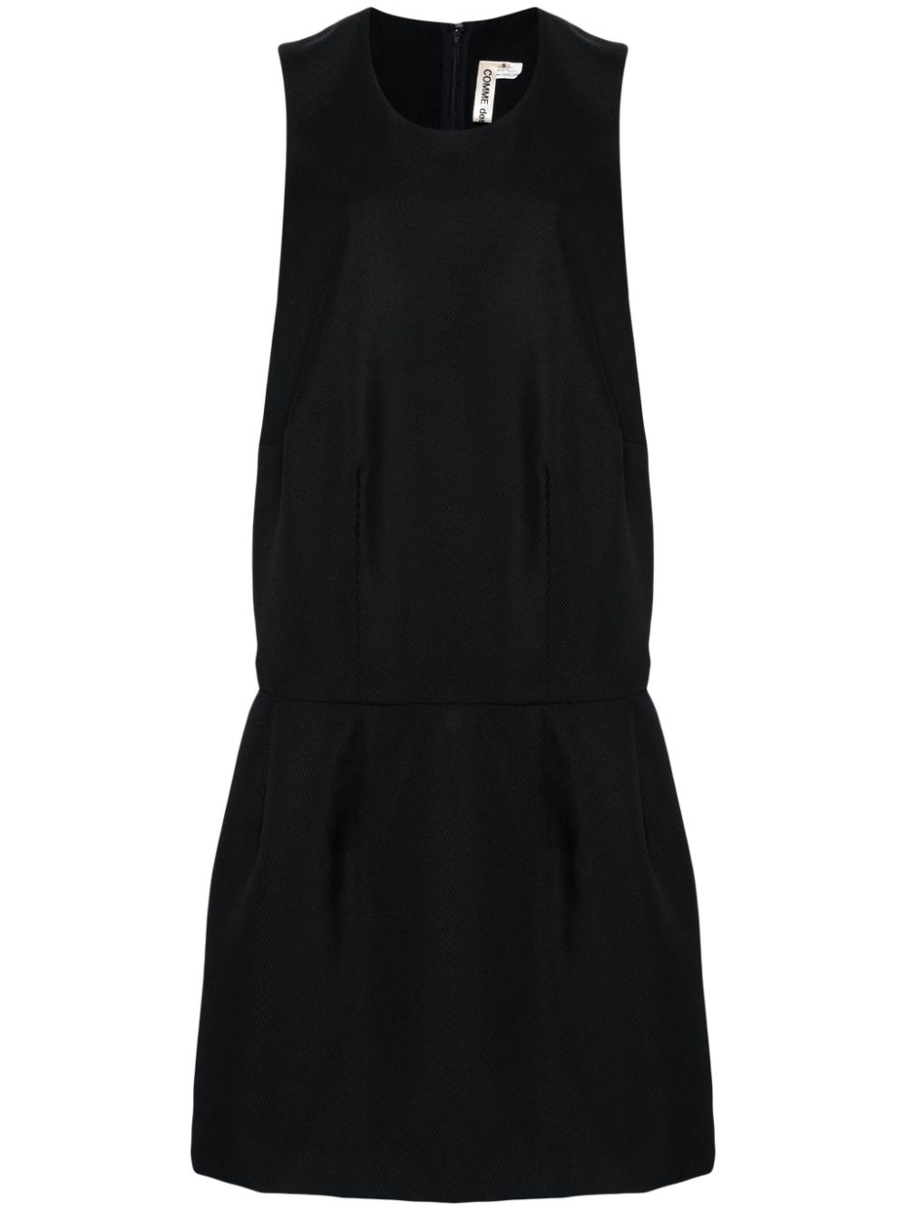 Comme Des Garçons twill sleeveless midi dress - Black von Comme Des Garçons