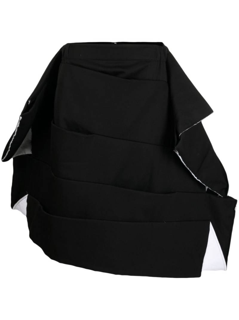 Comme Des Garçons voluminous asymmetric panelled skirt - Black von Comme Des Garçons