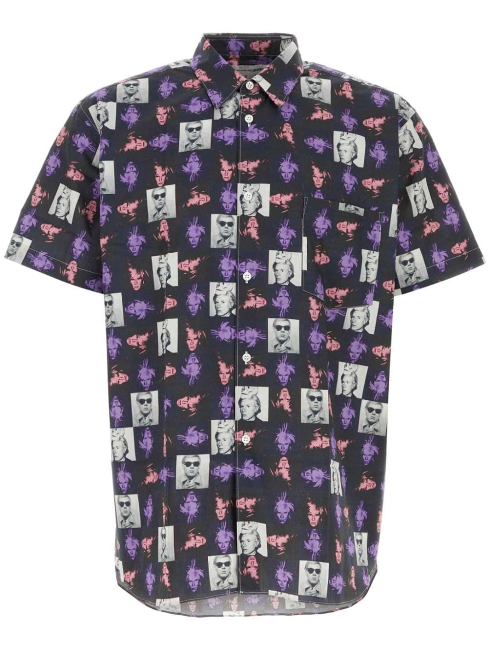 Comme Des Garçons x Andy Warhol cotton shirt - Blue von Comme Des Garçons