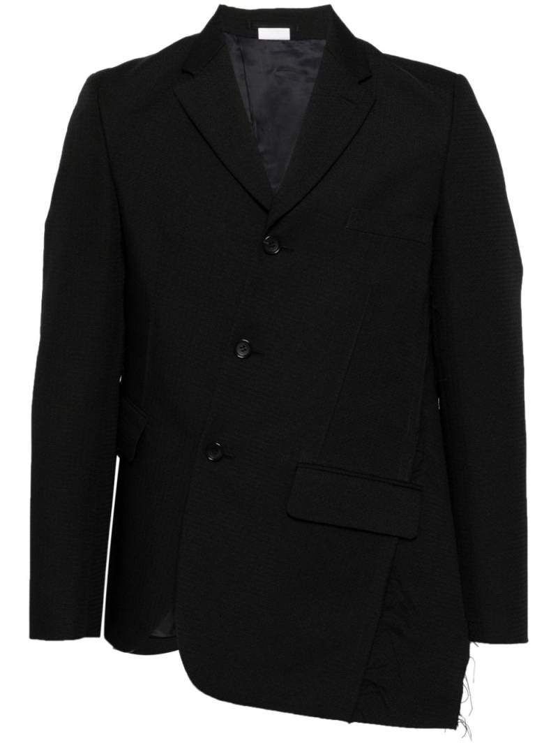 Comme des Garçons Homme Deux asymmetric distressed blazer - Black von Comme des Garçons Homme Deux