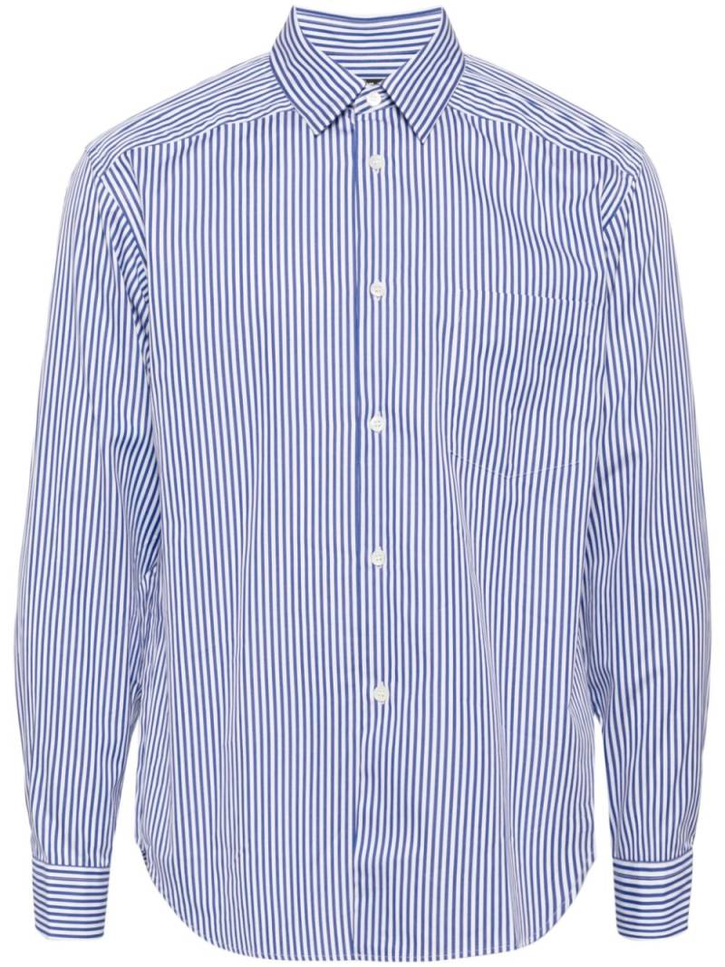 Comme des Garçons Homme Deux candy striped shirt - Blue von Comme des Garçons Homme Deux