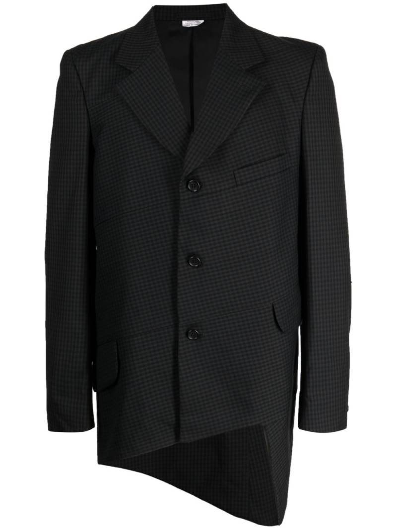 Comme des Garçons Homme Deux check-print wool blazer - Black von Comme des Garçons Homme Deux