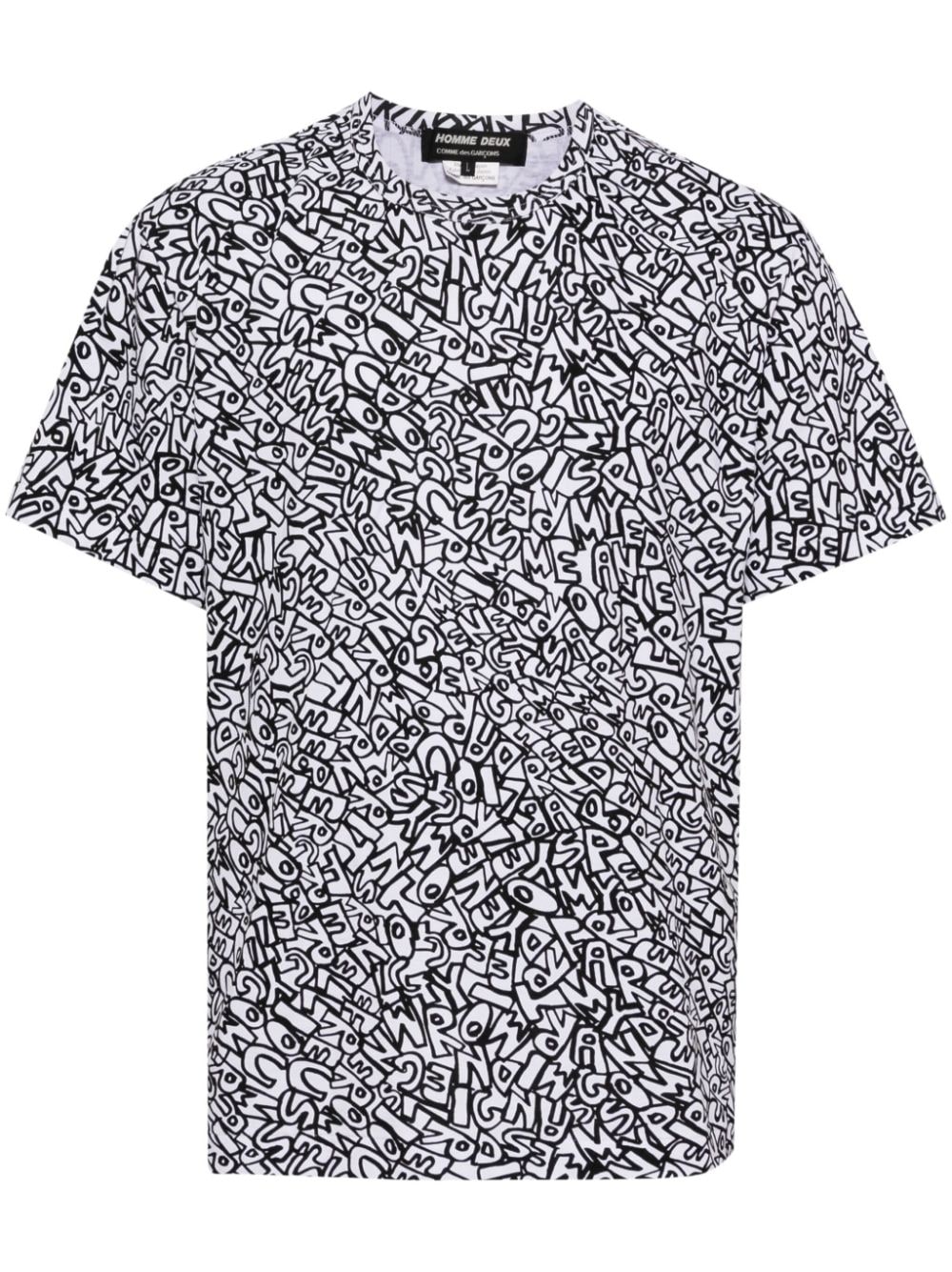 Comme des Garçons Homme Deux graphic-print T-shirt - White von Comme des Garçons Homme Deux