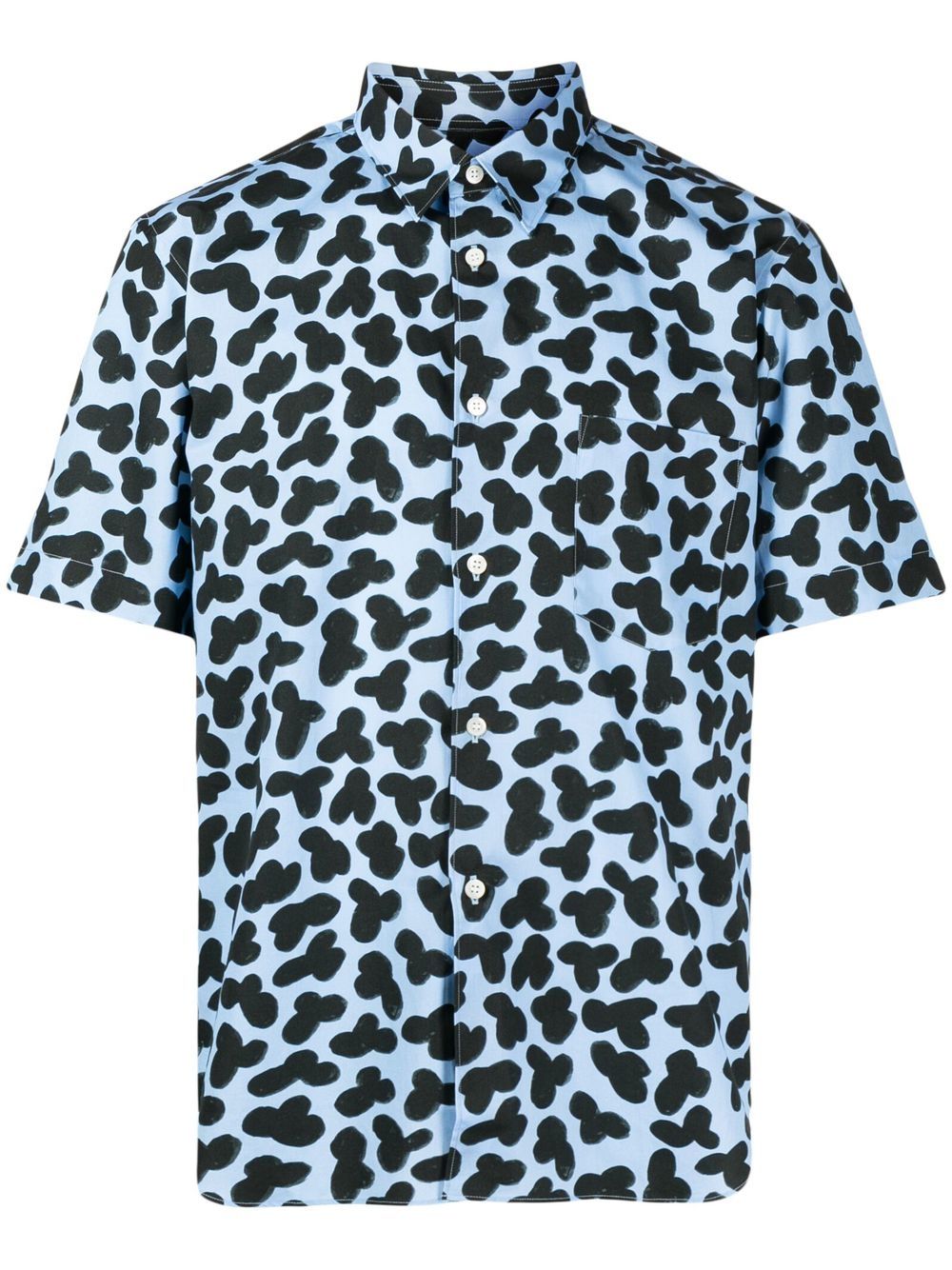 Comme des Garçons Homme Deux graphic-print shortsleeved shirt - Blue von Comme des Garçons Homme Deux