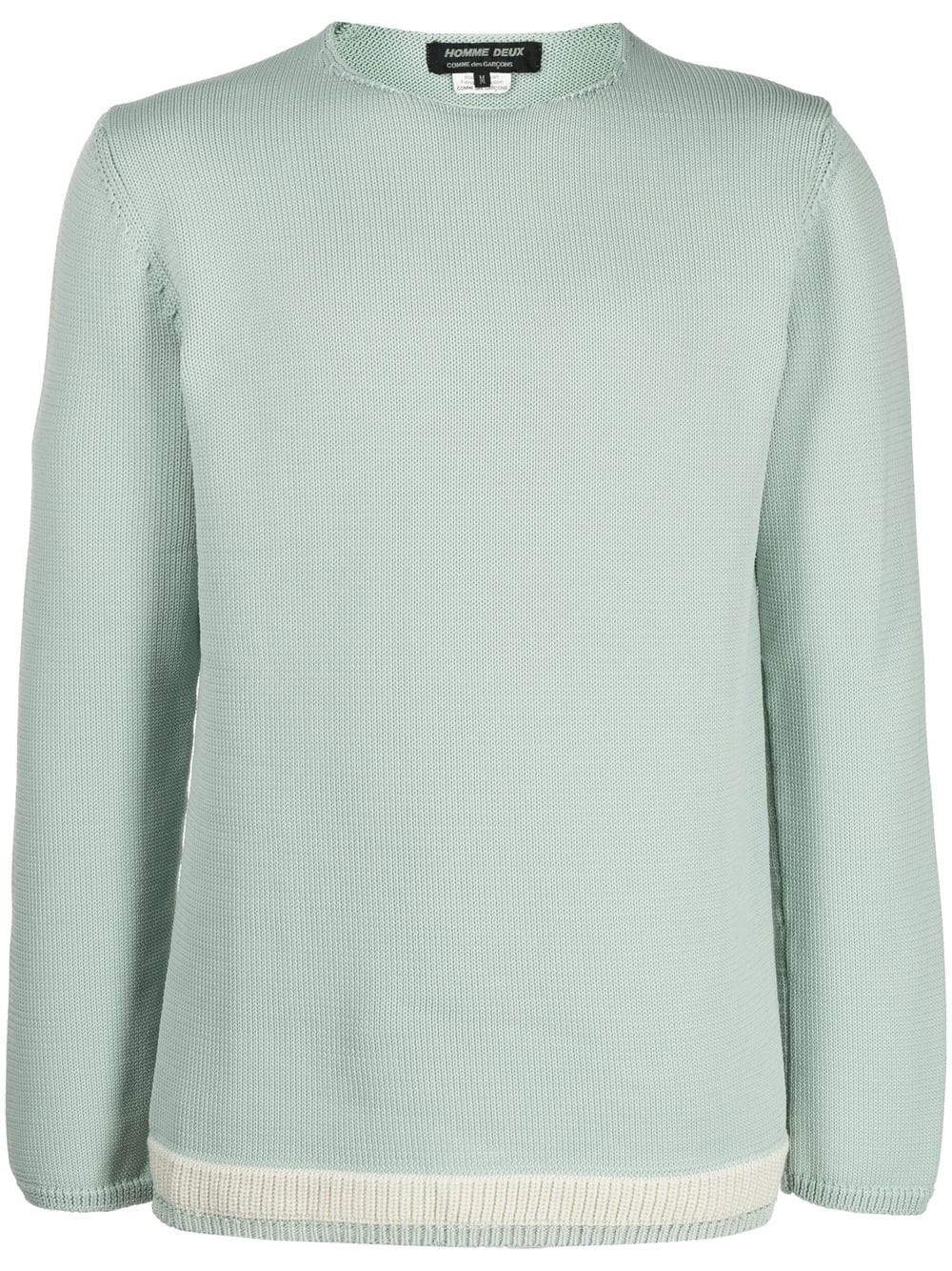 Comme des Garçons Homme Deux long-sleeve knitted jumper - Green von Comme des Garçons Homme Deux