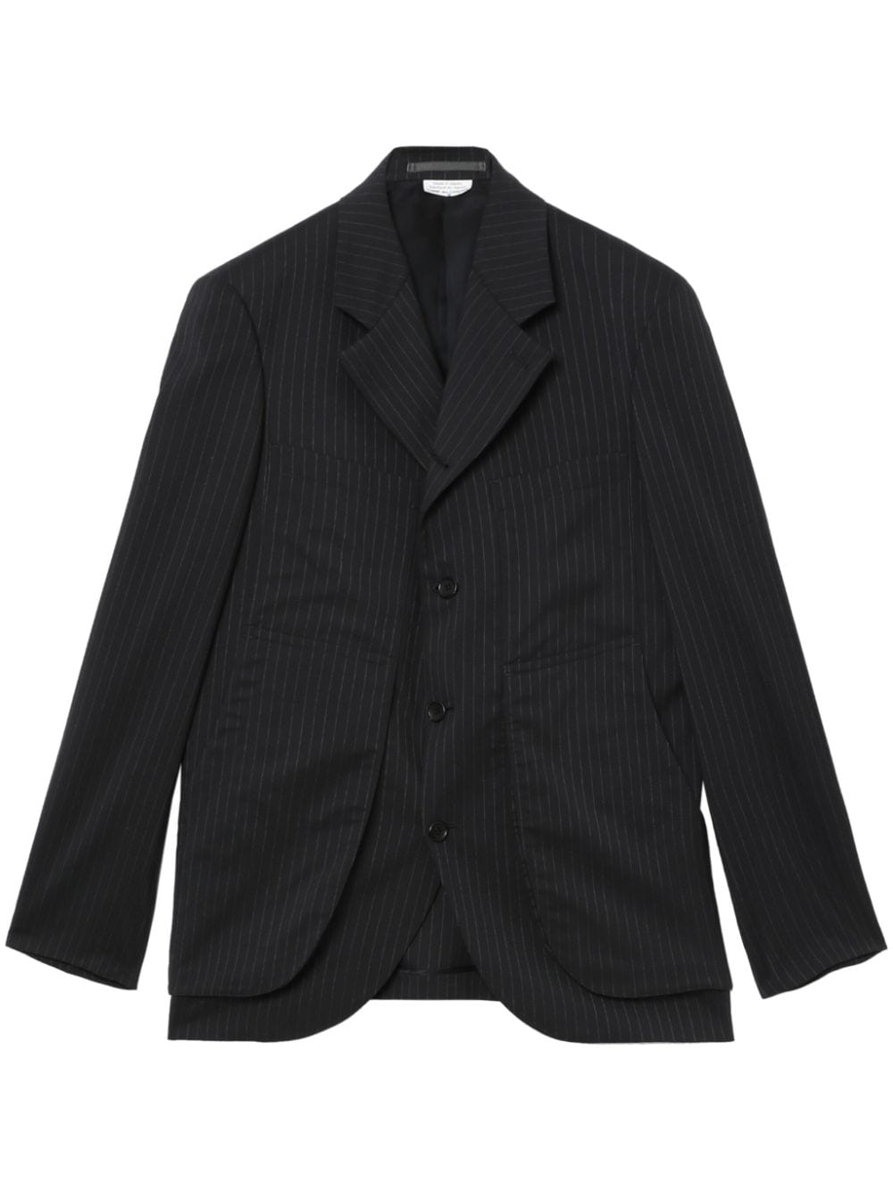 Comme des Garçons Homme Deux pinstriped wool blazer - Grey von Comme des Garçons Homme Deux