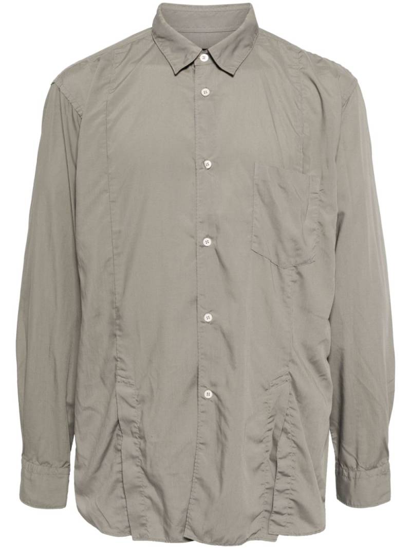 Comme des Garçons Homme Deux side-slit long-sleeve shirt - Green von Comme des Garçons Homme Deux