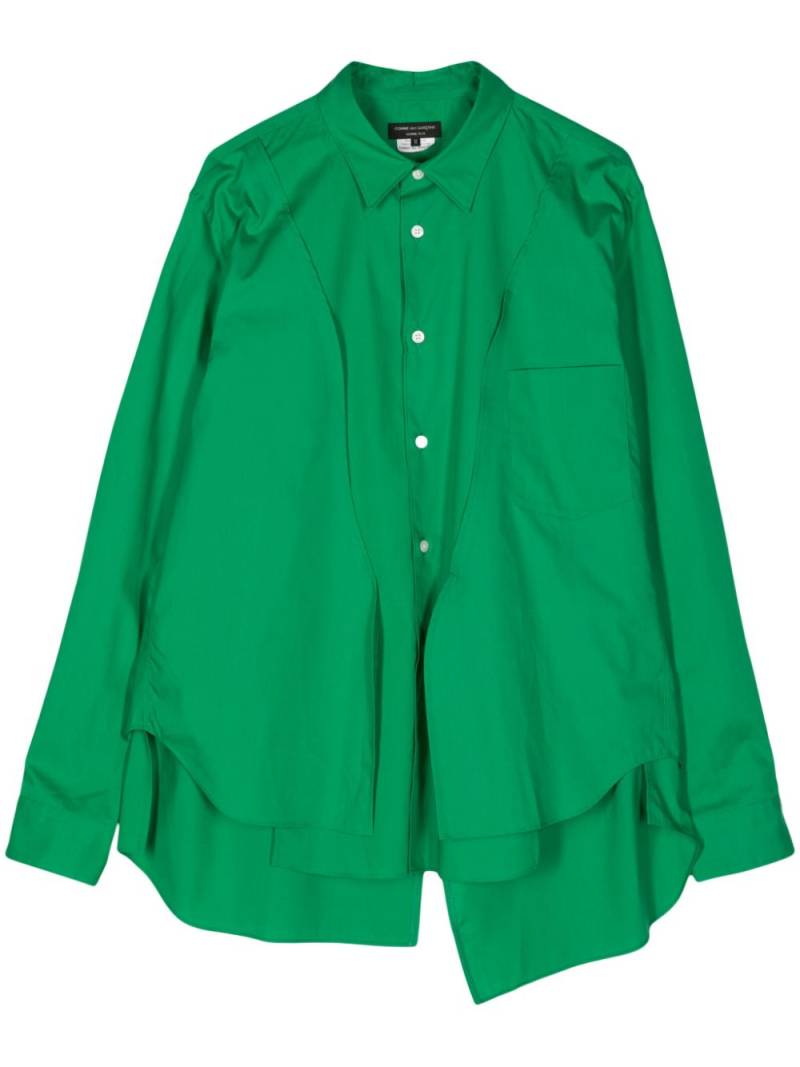 Comme des Garçons Homme Plus asymmetric long-sleeve shirt - Green von Comme des Garçons Homme Plus