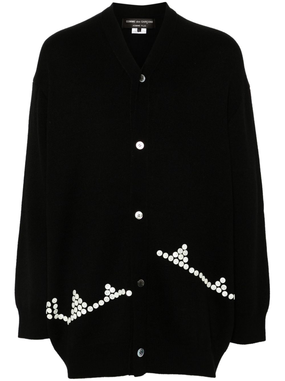 Comme des Garçons Homme Plus button-detail cardigan - Black von Comme des Garçons Homme Plus