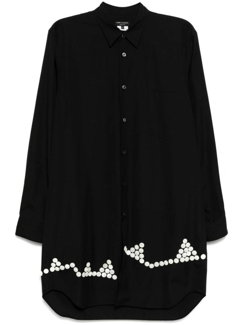 Comme des Garçons Homme Plus button-embellishment shirt - Black von Comme des Garçons Homme Plus