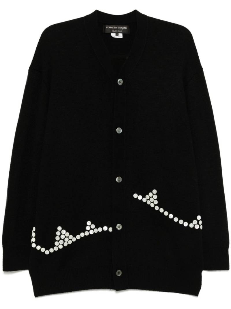 Comme des Garçons Homme Plus buttons cardigan - Black von Comme des Garçons Homme Plus