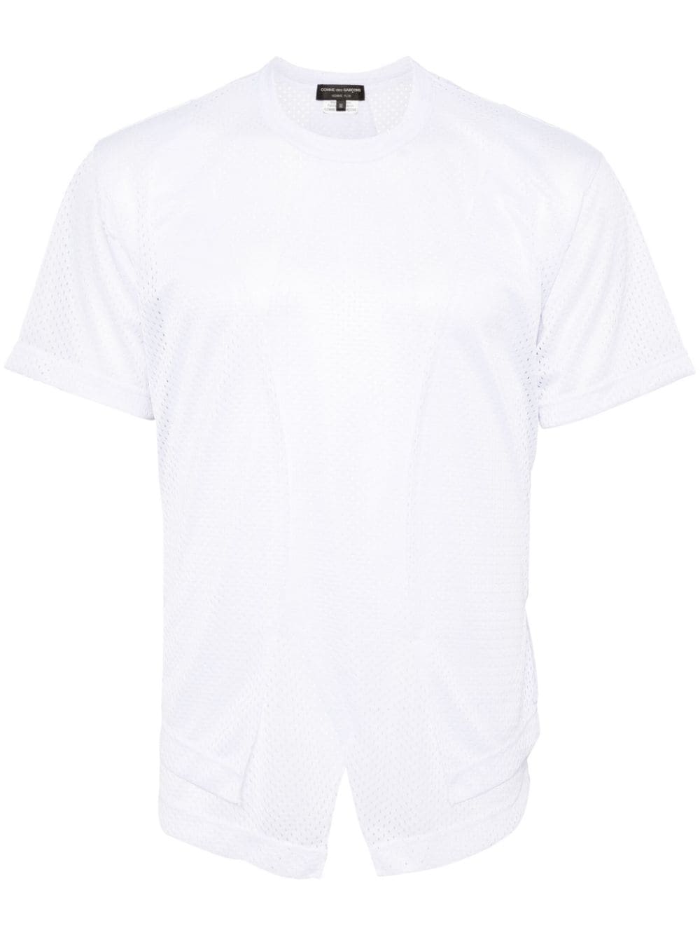 Comme des Garçons Homme Plus crew-neck mesh T-shirt - White von Comme des Garçons Homme Plus