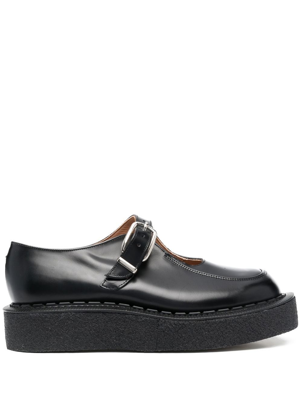 Comme des Garçons Homme Plus cut-out leather monk shoes - Black von Comme des Garçons Homme Plus