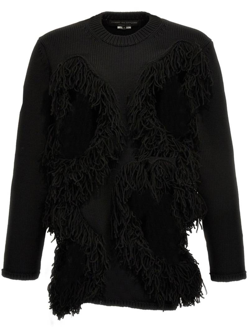 Comme des Garçons Homme Plus fringed sweater - Black von Comme des Garçons Homme Plus