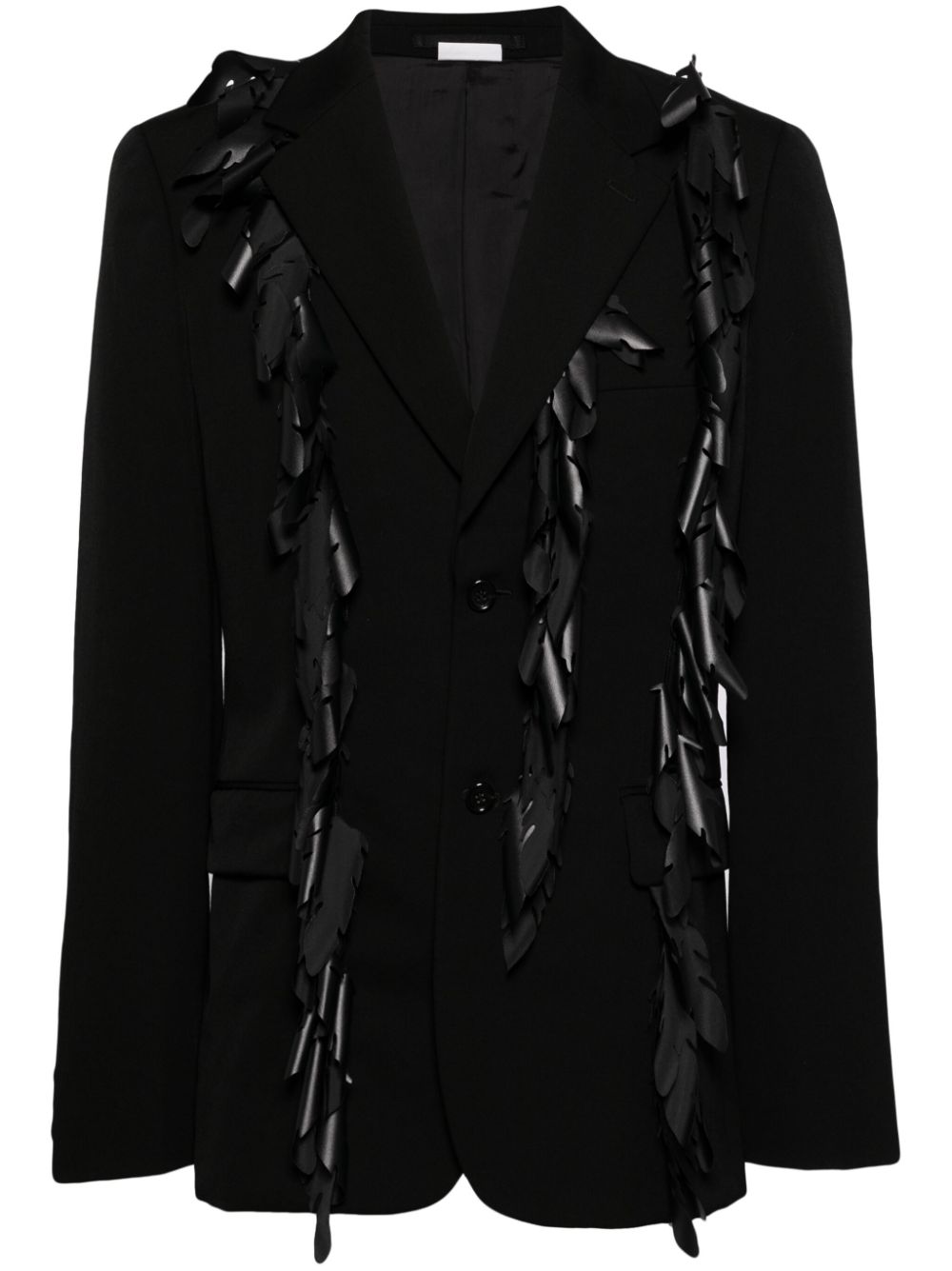 Comme des Garçons Homme Plus fringed wool blazer - Black von Comme des Garçons Homme Plus