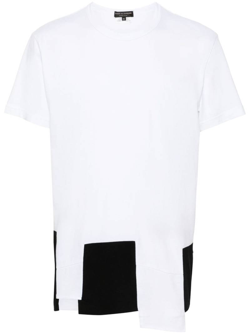 Comme des Garçons Homme Plus patchwork-detail T-shirt - White von Comme des Garçons Homme Plus