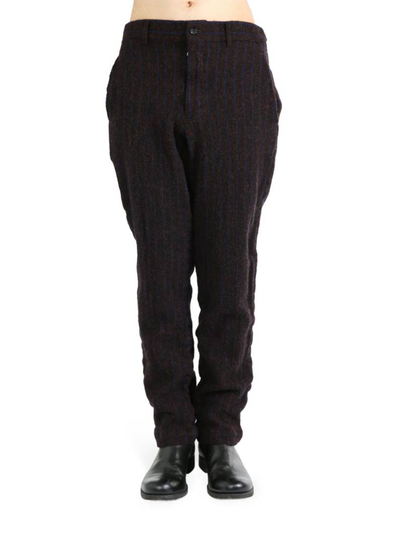 Comme des Garçons Homme Plus pinstriped trousers - Red von Comme des Garçons Homme Plus