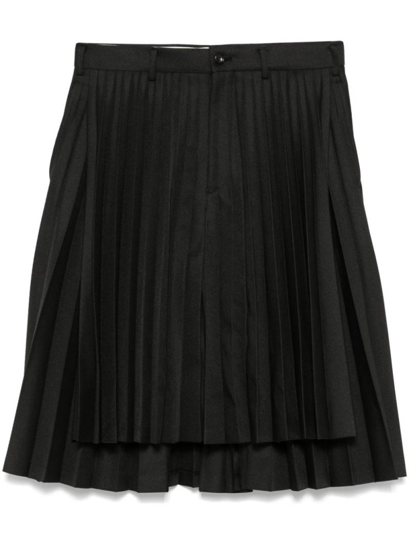 Comme des Garçons Homme Plus pleated shorts - Black von Comme des Garçons Homme Plus