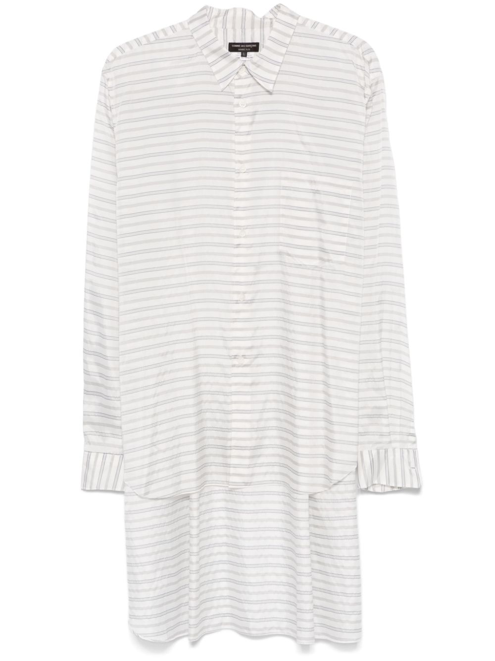 Comme des Garçons Homme Plus striped shirt - White von Comme des Garçons Homme Plus