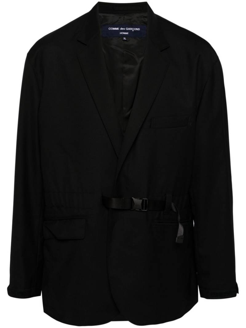 Comme des Garçons Homme adjustable waist strap jacket - Black von Comme des Garçons Homme