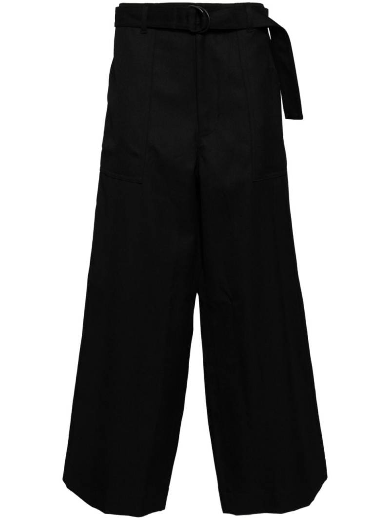 Comme des Garçons Homme belted wide-leg trousers - Black von Comme des Garçons Homme