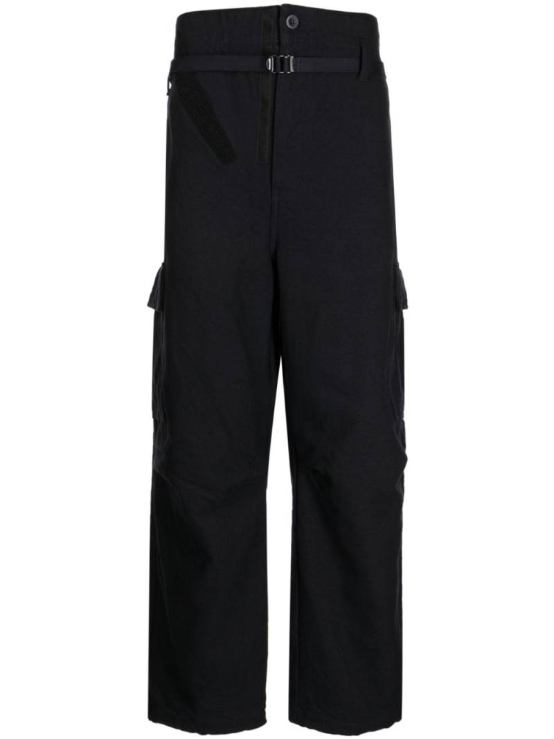 Comme des Garçons Homme cargo-pocket cotton-blend wide-leg trousers - Blue von Comme des Garçons Homme