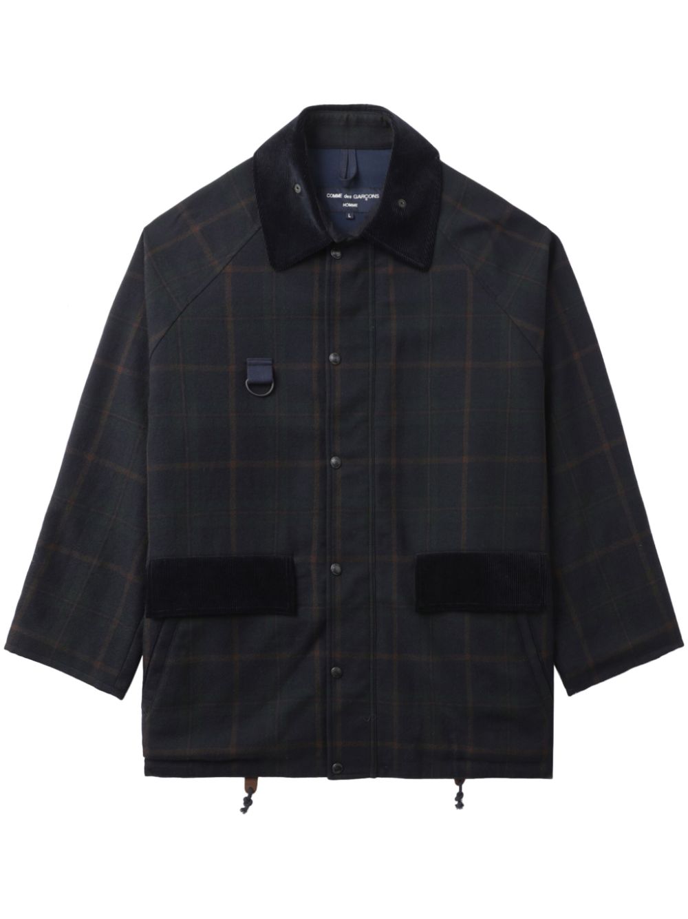 Comme des Garçons Homme check pattern jacket - Blue von Comme des Garçons Homme