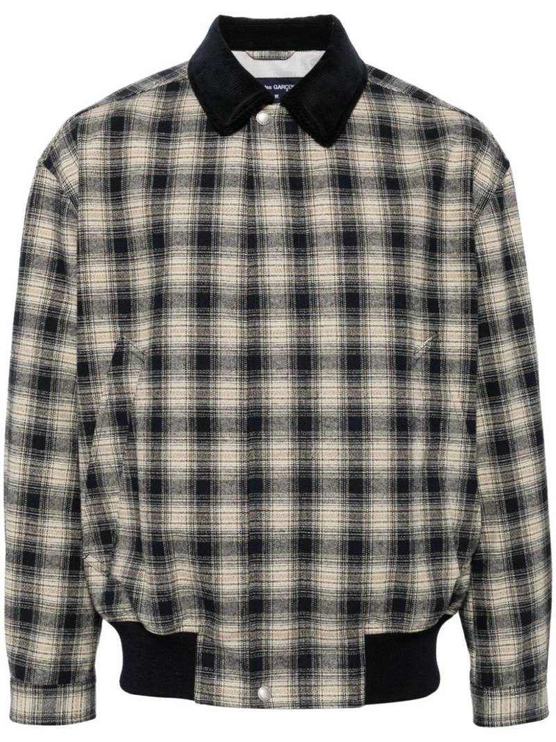 Comme des Garçons Homme checked jacket - Blue von Comme des Garçons Homme