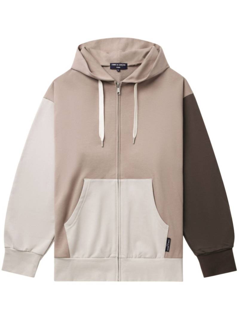 Comme des Garçons Homme colour-block hoodie - Neutrals von Comme des Garçons Homme