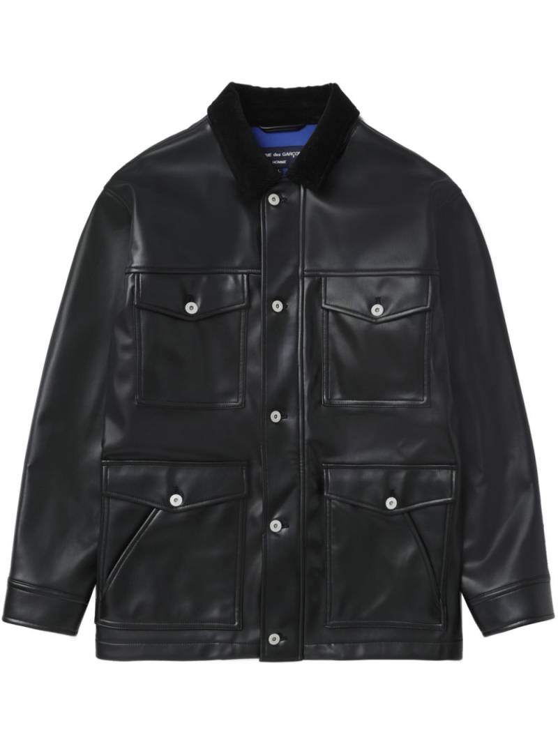 Comme des Garçons Homme corduroy-collar jacket - Black von Comme des Garçons Homme